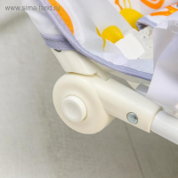 Шезлонг - качалка для новорождённых &laquo;Веселые зверята&raquo;, игровая дуга, игрушки МИКС