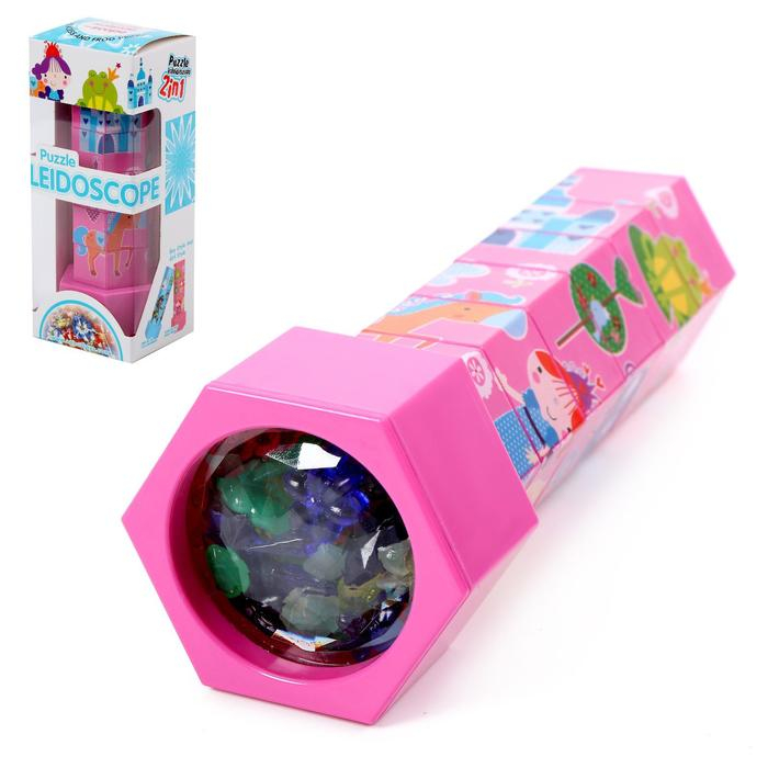 Калейдоскоп &laquo;Пазл&raquo;, цвет розовый