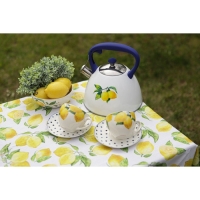 Чайная пара Доляна &laquo;Лимон&raquo;, 2 предмета: чашка 250 мл, блюдце d=15 см