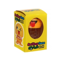 Смайл на пружинке, на панель в авто, язык, желтый Смайл на пружинке, на панель в авто, язык, желтый