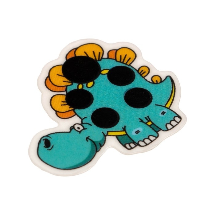 Детский термометр - наклейка налобный "Динозаврик", до 40&deg;, l-3.3 см