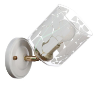 Бра "Ника" 1х60Вт E27 белый-хром Бра "Ника" 1х60Вт E27 белый-хром