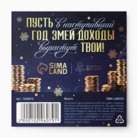 Монета новогодняя &laquo;Благополучия и успеха&raquo; на Новый год, диам. 2,2 см