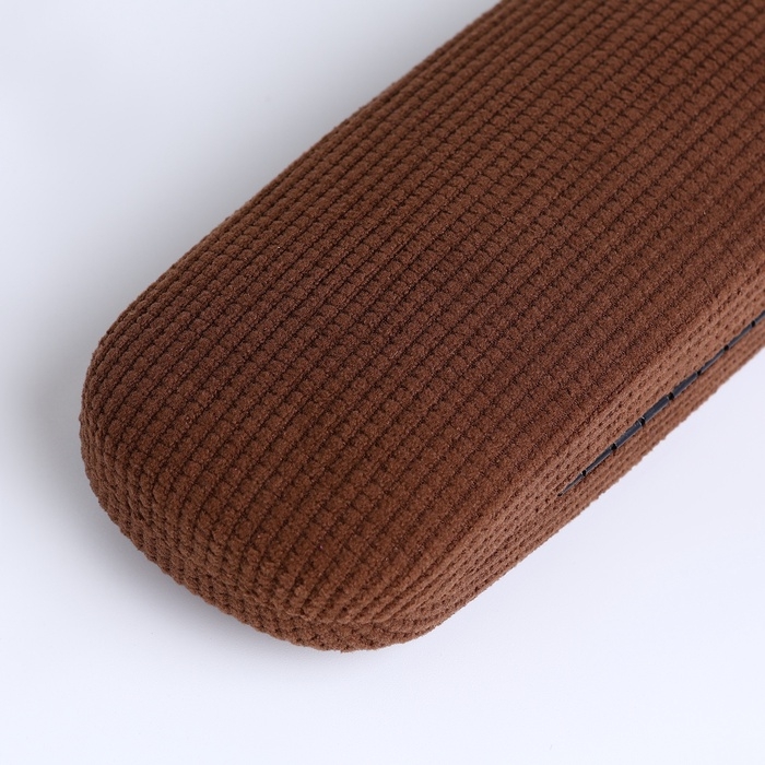 Футляр для очков на хлопушке, длина 16 см, цвет коричневый