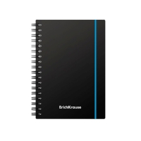 Тетрадь А6 на спирали, 80 листов в клетку, ErichKrause Accent, пластиковая обложка, на резинке, блок офсет 100% белизна, МИКС Тетрадь А6 на спирали, 80 листов в клетку, ErichKrause Accent, пластиковая обложка, на резинке, блок офсет 100% белизна, МИКС