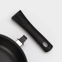 Сковорода &laquo;Традиция&raquo;, d=24 см, съёмная ручка, антипригарное покрытие, цвет чёрный