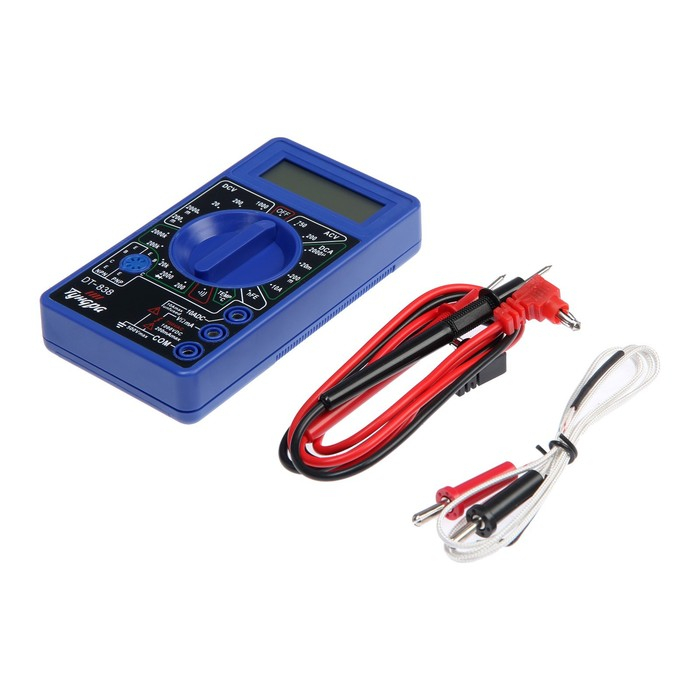 Мультиметр ТУНДРА, DT-838, ACV/DCV, DCA, 200-2М&Omega;, прозвон, TEMP C&deg;