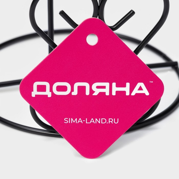 Подставка под бумажные полотенца Доляна &laquo;Сердце&raquo;, 13,5&times;13,5&times;28 см