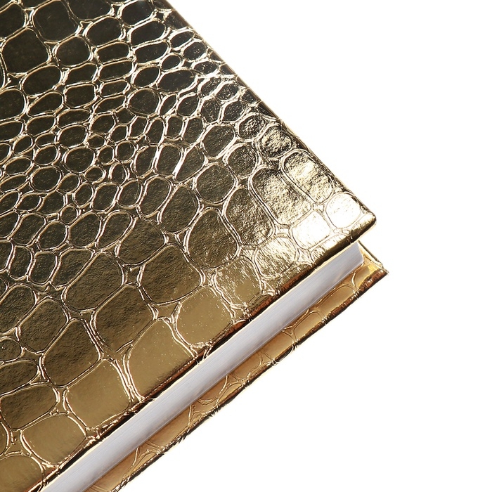 Ежедневник недатированный,ованный, A5, 136 листов, Attomex. Arkona, твердая обложка, бумвинил с поролоном, ляссе, блок 70%, золотой