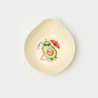 Контейнер для продуктов &laquo;Авокадо&raquo;, 400 мл, 15.5&times;13.5&times;4.5 см, цвет светло-бежевый, рисунок МИКС