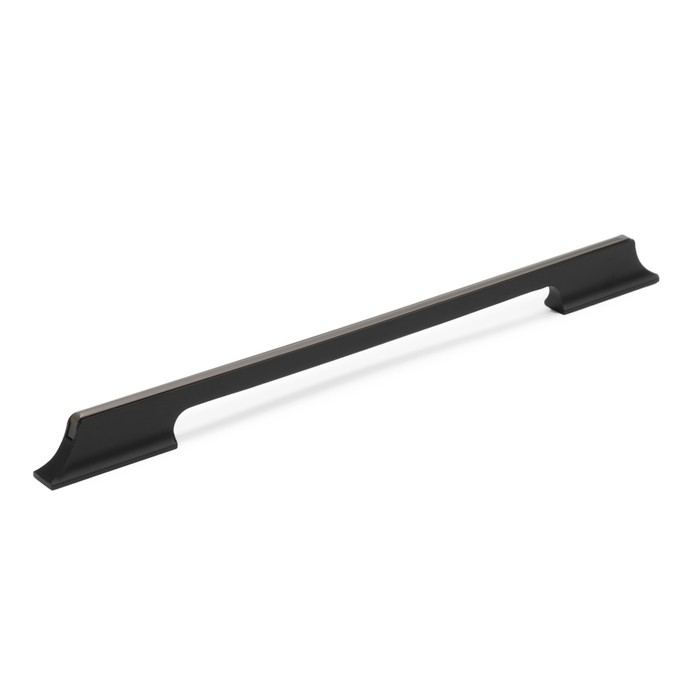 Ручка скоба CAPPIO, алюминий, м/о 288 мм, цвет черный с серой вставкой