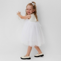 Платье для девочки MINAKU: PartyDress цвет белый, рост 98 Платье для девочки MINAKU: PartyDress цвет белый, рост 98