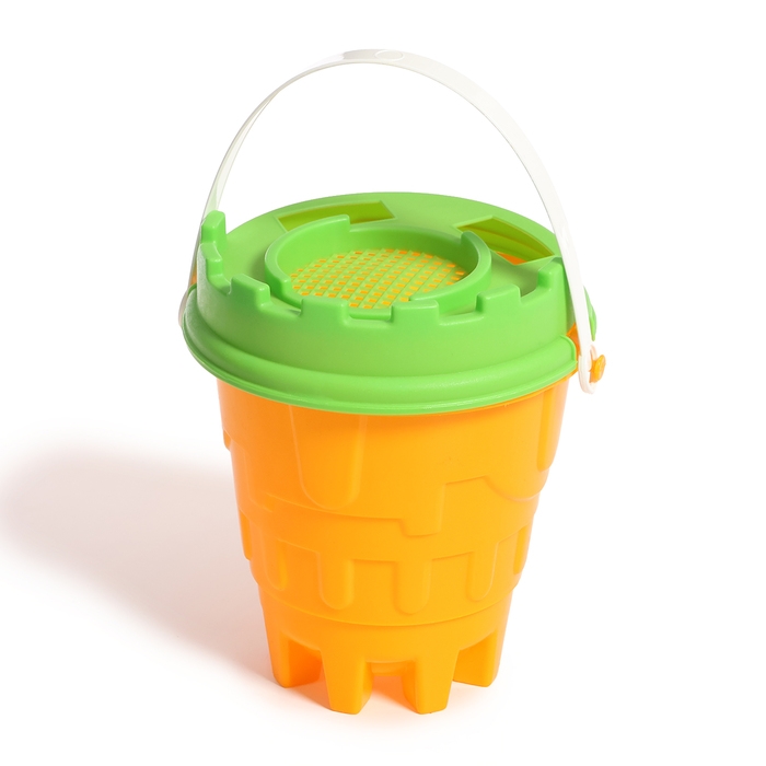 Песочный набор №3 «Пончик»: ведро, сито, кольцо, звезда, 2 формочки, лопата, МИКС Песочный набор №3 «Пончик»: ведро, сито, кольцо, звезда, 2 формочки, лопата, МИКС