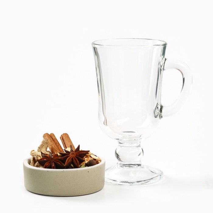 Подарочный набор: специи для глинтвейна, бокал, крем мед "Для тёплых вечеров"