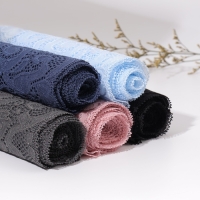 Кружевная эластичная ткань, 175 мм &times; 2,7 &plusmn; 0,5 м, цвет небесно-голубой