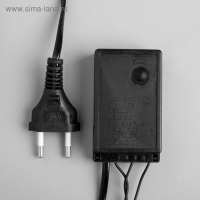 Гирлянда &laquo;Нить&raquo; 10 м с насадками &laquo;Шарики 1.5 см&raquo;, IP44, тёмная нить, 100 LED, свечение зелёное, 8 режимов, 220 В