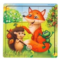 Пазл «Лесные зверята», 9 деталей Пазл «Лесные зверята», 9 деталей