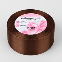 Лента атласная, 40 мм &times; 23 &plusmn; 1 м, цвет тёмно-коричневый №32