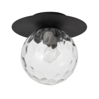 Светильник "Шар" 1хЕ27 черный 15х15х18см BayerLux