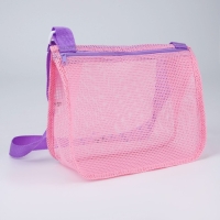 Сумка пляжная детская для девочки, 24х20х10 см, для песочницы, цвет розовый Сумка пляжная детская для девочки, 24х20х10 см, для песочницы, цвет розовый