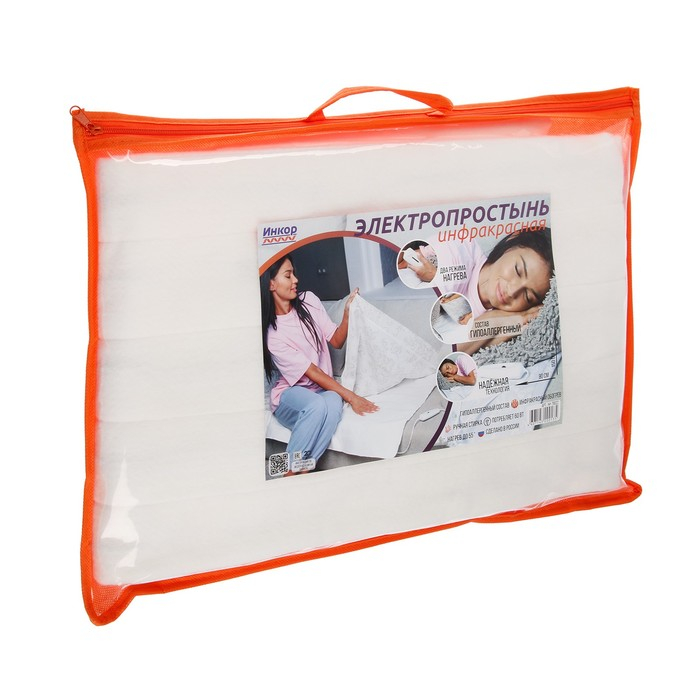 Электропростынь "Инкор", 60 Вт, 90х150 см, 35-45&deg;С, 3 режима, защита от перегрева