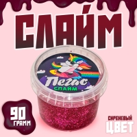 Слайм «Пегас», голография, сиреневый, 90 г Слайм «Пегас», голография, сиреневый, 90 г