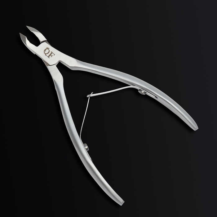 Кусачки маникюрные для кутикулы &laquo;Premium satin&raquo;, матовые, двойная пружина, 12 см, длина лезвия - 6 мм, цвет серебристый
