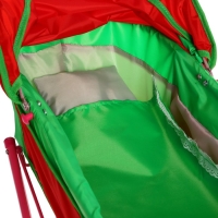 Коляска кукольная №4, цвет красно-зелёный Коляска кукольная №4, цвет красно-зелёный