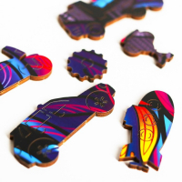 Пазл деревянный фигурный «Огненная гонка», 63 элементов Пазл деревянный фигурный «Огненная гонка», 63 элементов