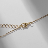 Кулон &laquo;Прелесть&raquo; лист монстера, цвет салатовый в золоте, 40 см