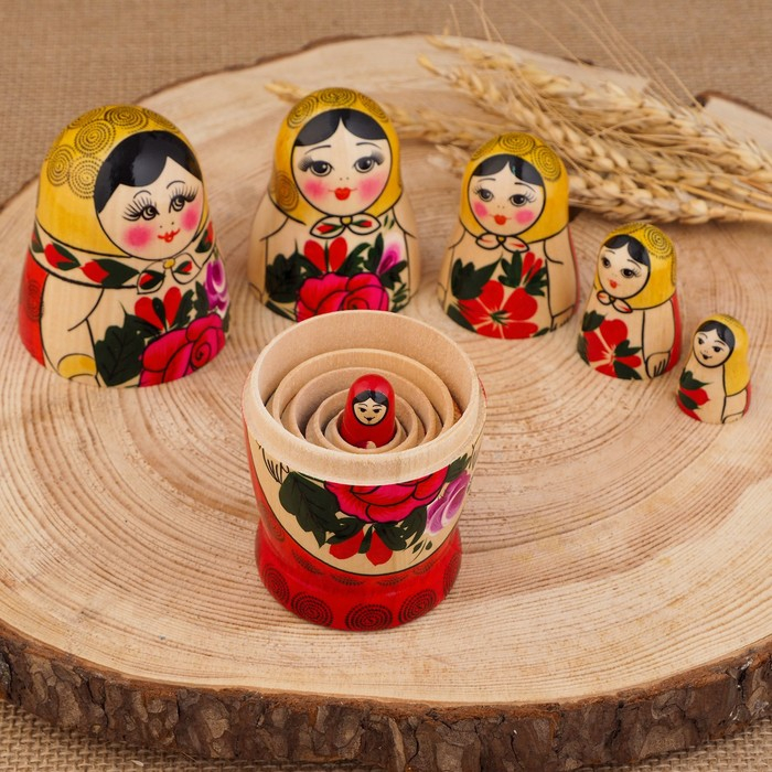 Матрёшка "Семёновская", 6 кукольная, высшая категория