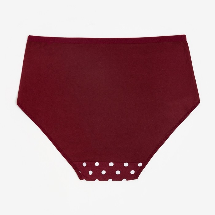 Трусы женские слипы, цвет бордовый, размер 58-60