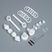 Карниз двухрядный, ширина 140 см, d=28 мм, пластиковые элементы, цвет белый Карниз двухрядный, ширина 140 см, d=28 мм, пластиковые элементы, цвет белый