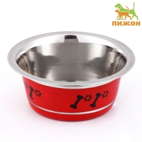 Миска цветная стандарт 200 мл, красная Миска цветная стандарт 200 мл, красная