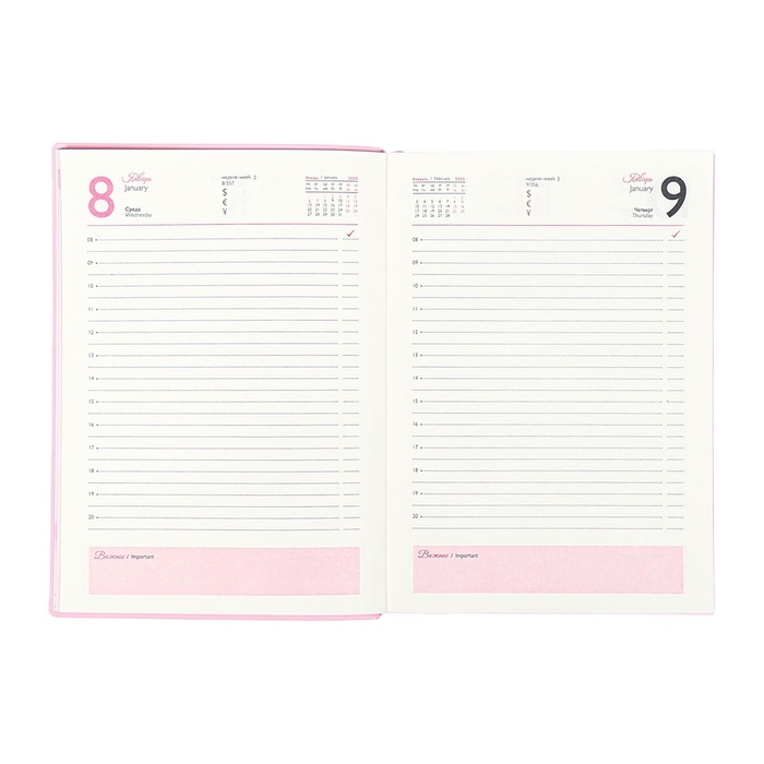 Ежедневник датир 2025г А6+ 176л ESCALADA САКУРА, мяг обл, иск кожа, тис ф, кр бл 70г/м2 Ежедневник датир 2025г А6+ 176л ESCALADA САКУРА, мяг обл, иск кожа, тис ф, кр бл 70г/м2