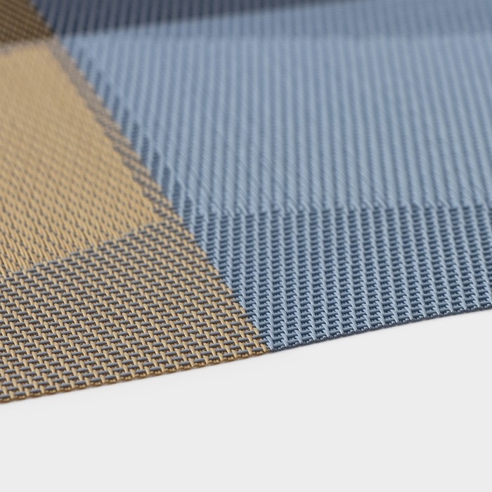 Салфетка сервировочная на стол &laquo;Пудра&raquo;, 45,5&times;30 см, цвет бежево-синий