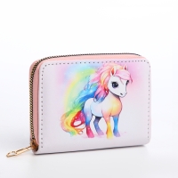 Кошелёк детский на молнии «Выбражулька», цвет розовый Кошелёк детский на молнии «Выбражулька», цвет розовый