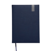 Еженедельник датированный 2025 года, A4, 64 листа, deVENTE.Vertical, твёрдая обложка из искусственной кожи с поролоном, ляссе, кремовый блок 70 г/м2, синий