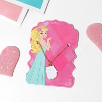 Кулон детский &laquo;Выбражулька&raquo; медвежонок, цвет белый в золоте