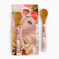 Ложка бамбуковая &laquo;Расцветай от счастья&raquo;, 3 х 16 см.