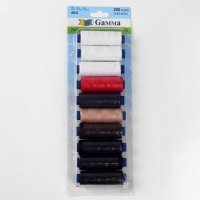 Набор ниток 40/2, №3, 183 м, 10 шт, цвет разноцветный Набор ниток 40/2, №3, 183 м, 10 шт, цвет разноцветный