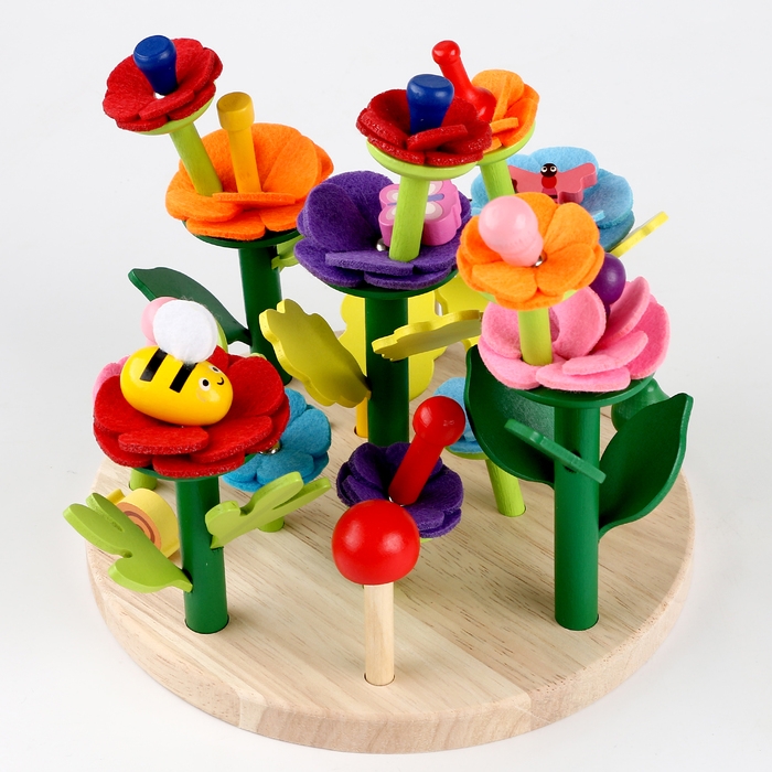 Развивающая игра &laquo;Цветочная клумба&raquo; 19 &times; 20,5 &times; 6,5 см