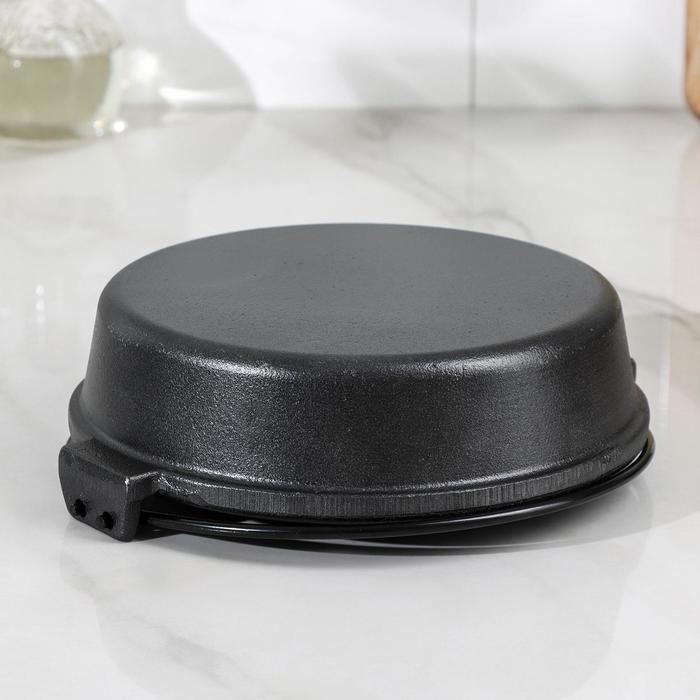 Котелок чугунный, 20&times;5,5 см, с ручкой