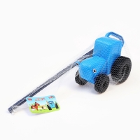 Каталка &laquo;Синий трактор&raquo; с ручкой, пластиковая