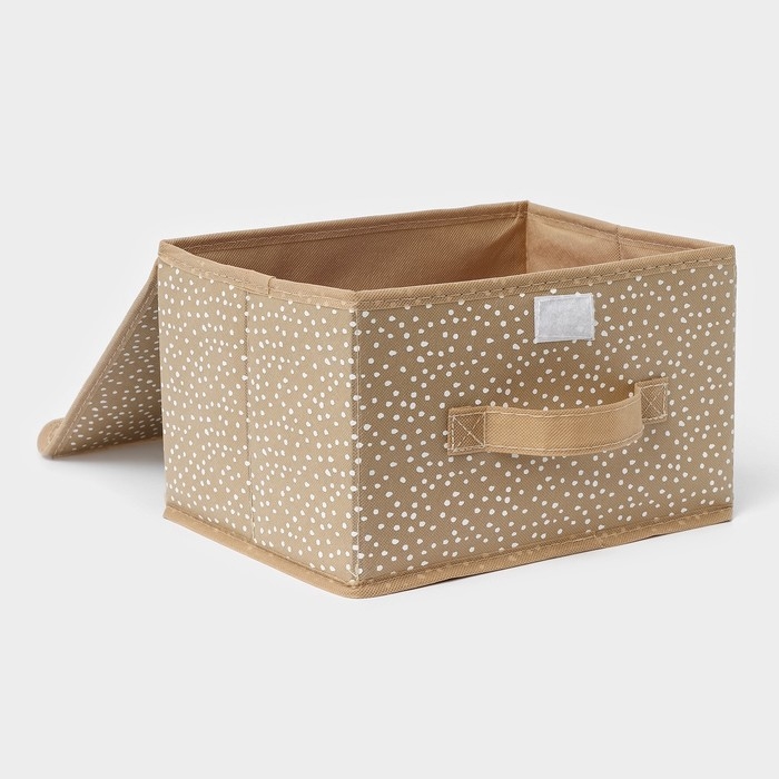 Короб для хранения Доляна Points, 26&times;20&times;16 см, цвет бежевый