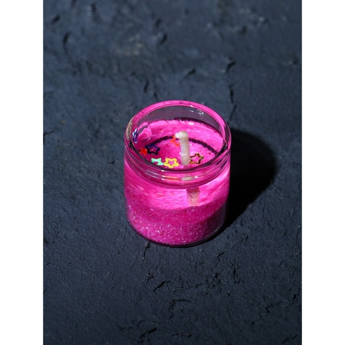 Свечи на Новый Год, гелевые &laquo;Новогодняя коллекция: С новым годом&raquo;, 6 шт , 2,5 х2,5 х 2,5 см