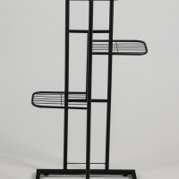 Подставка для цветов Greengo, 4 полки, 43 &times; 22 &times; 82 см, напольная, металл, чёрная