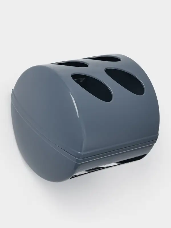 Держатель для туалетной бумаги 13,4х13х12,4см, "Light" цвет космический серый