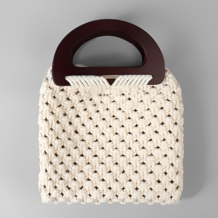 Ручки для сумки деревянные, 10 &times; 18 см, 2 шт, цвет коричневый