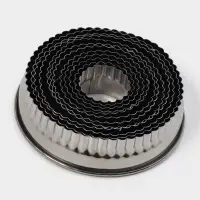 Набор форм для вырезания "Волна" 12 шт, d 3,5-10,5 см, h 3 см